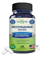 Nicotinamida 500Mg + Resveratrol 120 Cápsulas - Miniatura 1