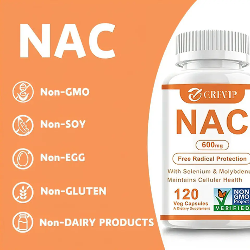 N-Acetilcisteína Nac 600 Mg Con Selenium 120 Cápsulas 3
