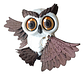 Juguete Articulado De Búho Con Cabeza Giratoria - Miniatura 1