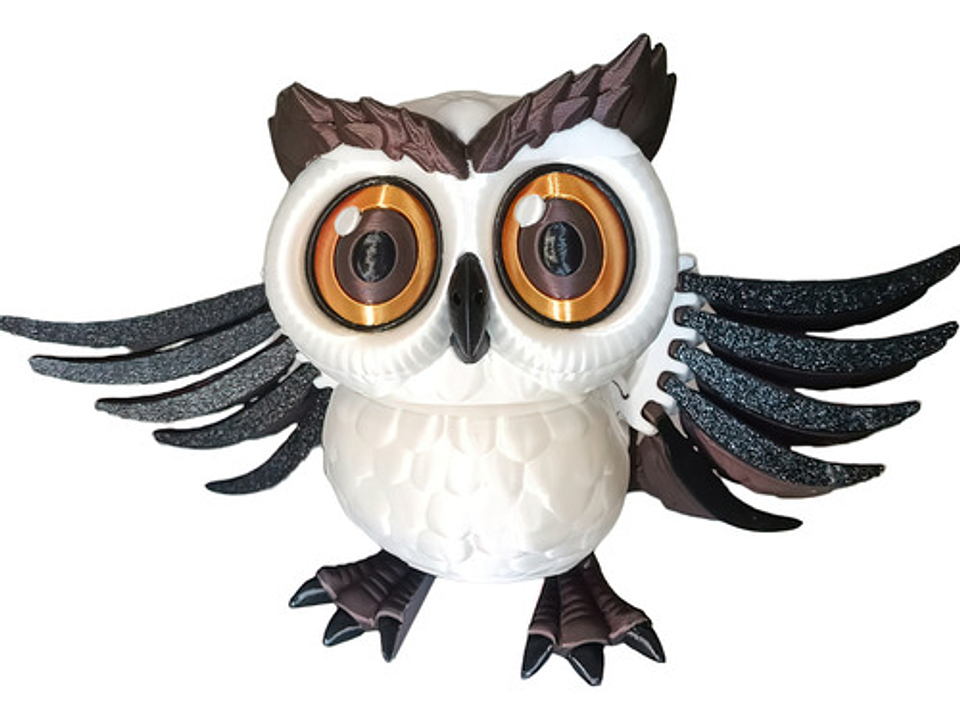 Juguete Articulado De Búho Con Cabeza Giratoria 2