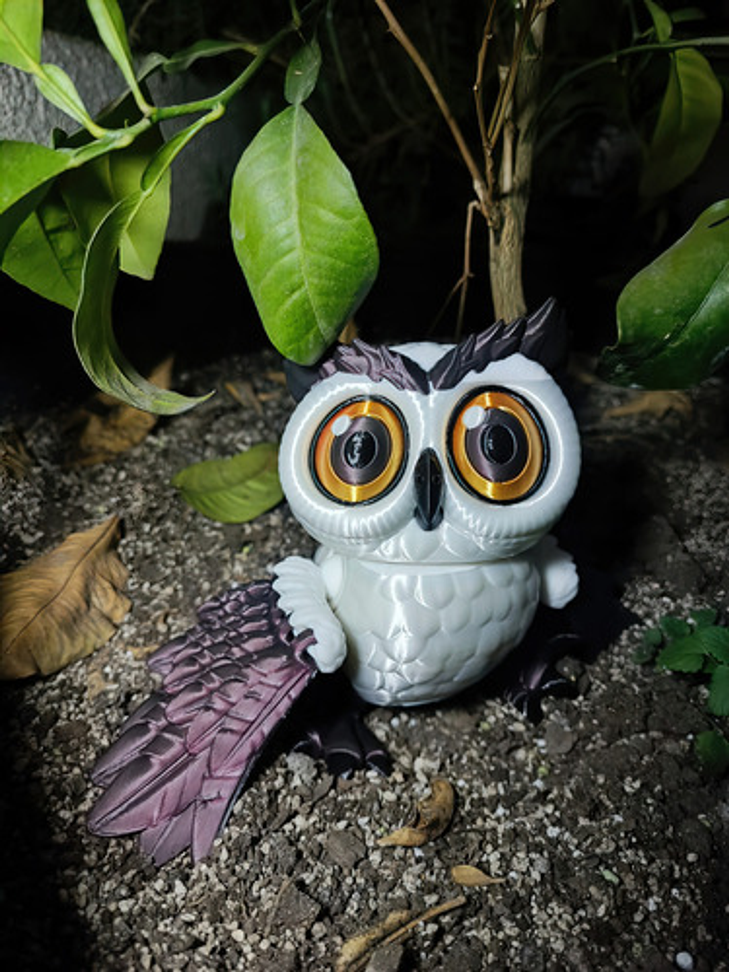 Juguete Articulado De Búho Con Cabeza Giratoria 3