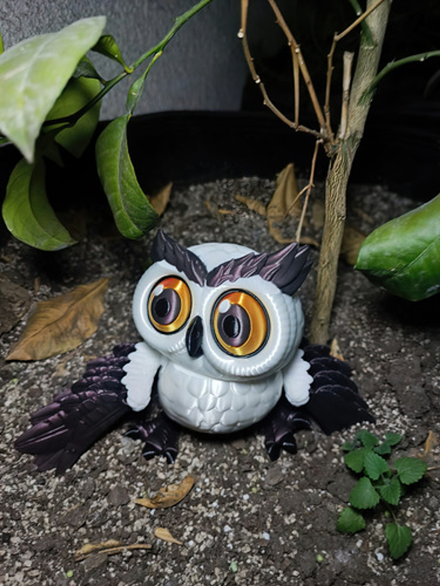 Juguete Articulado De Búho Con Cabeza Giratoria 9