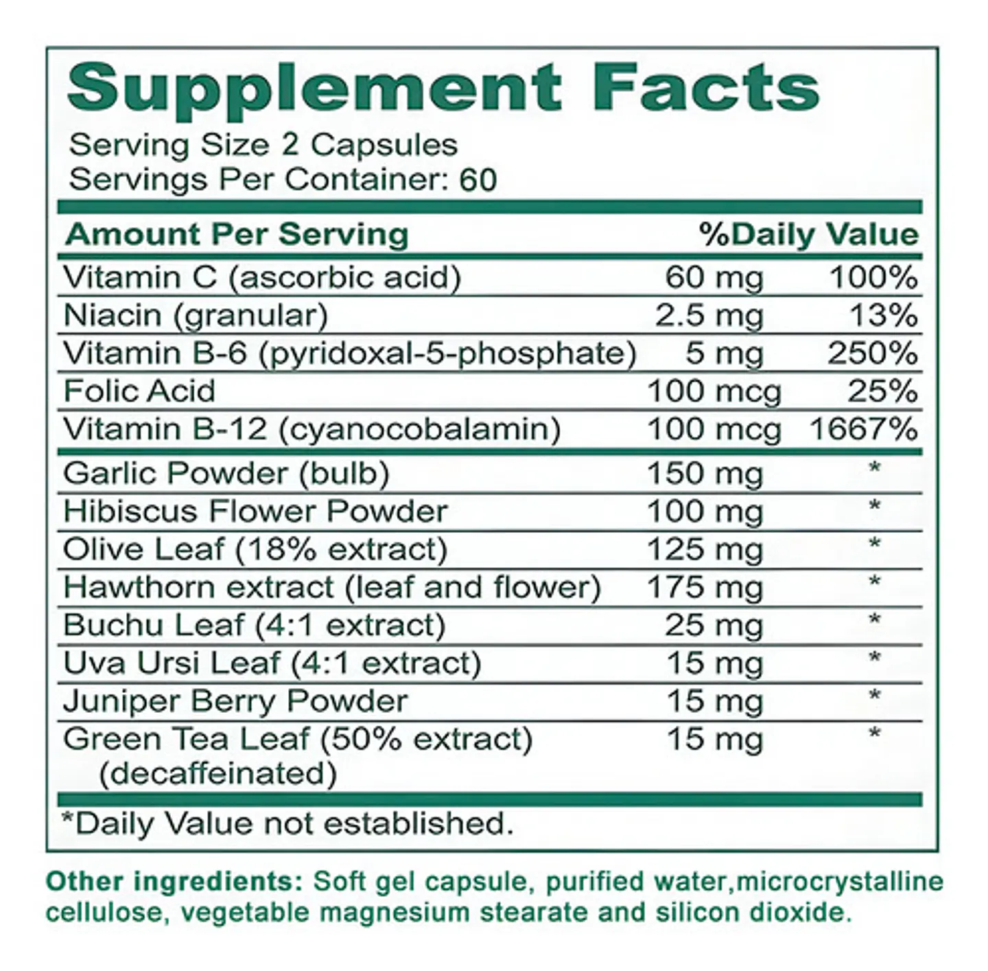 Formula de Apoyo Metabolico Premium 60 Capsulas 2