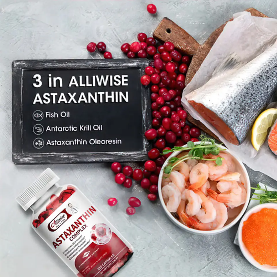 Pack Astaxantina Alliwise 32Mcg Y Glutatión L 1000Mg 240 Cáp 6