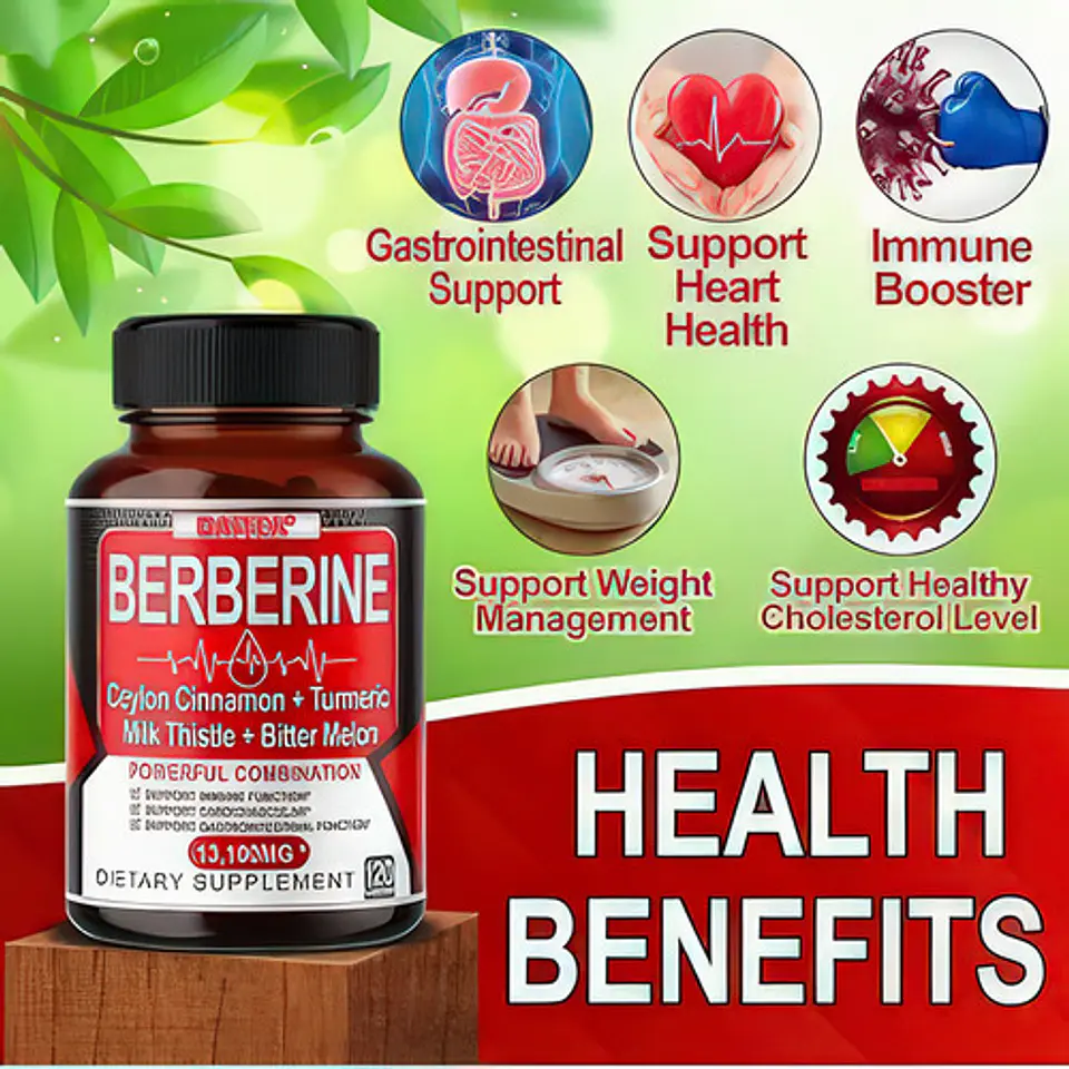 Berberina Ultra Concentrada 13.100Mg 120 Cápsulas Original 3
