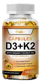 Vitamina D3 + Vitamina K2 5000Iu 120 Cápsulas - Miniatura 1