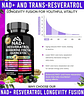 Nad+ Resveratrol Berberina Fisetin Quercetin 18 En 1 60 Cáp - Miniatura 5