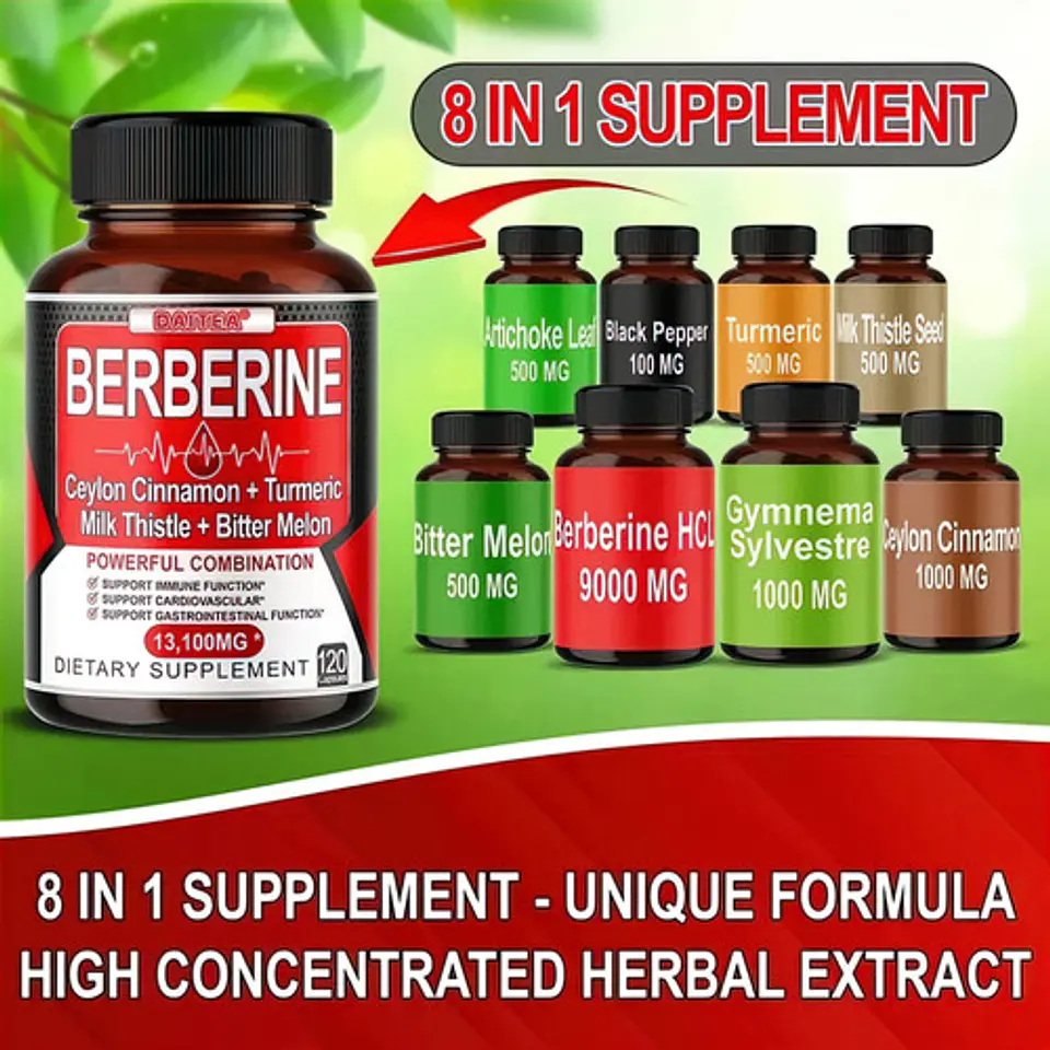 Berberina Ultra Concentrada 13.100Mg Original 60 Cápsulas 4