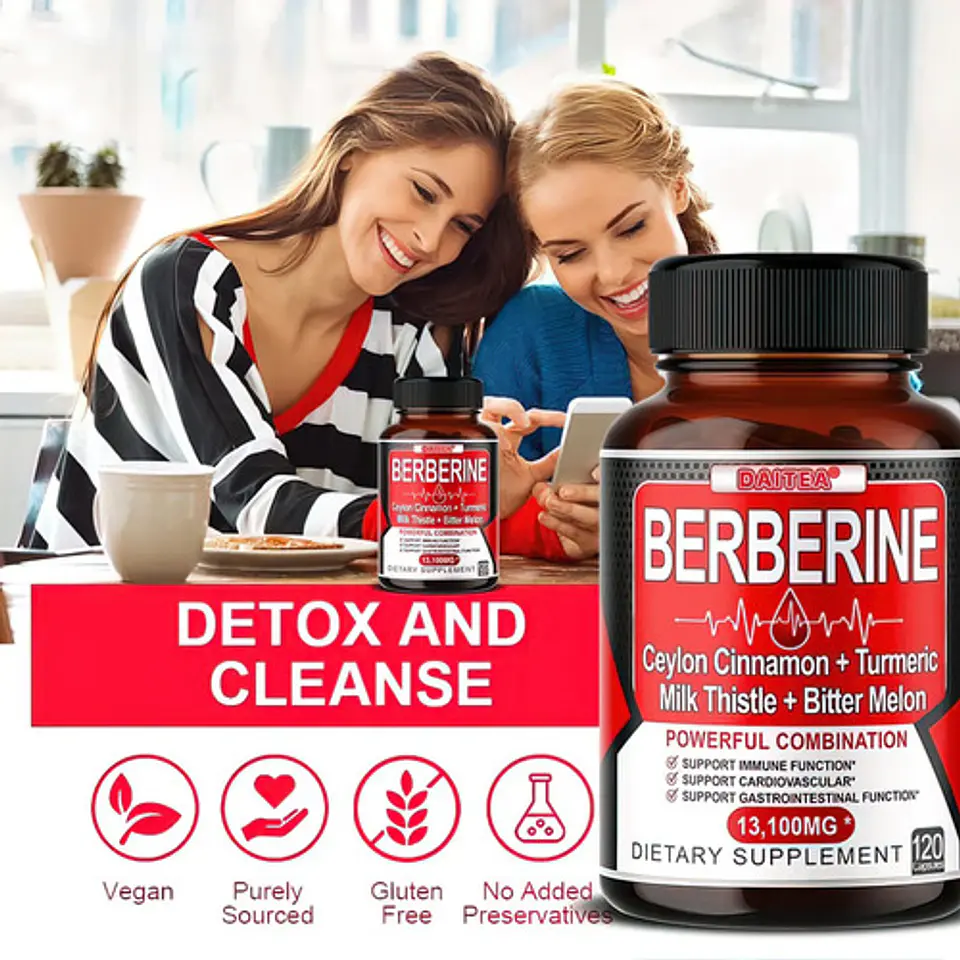 Berberina Ultra Concentrada 13.100Mg Original 60 Cápsulas 6