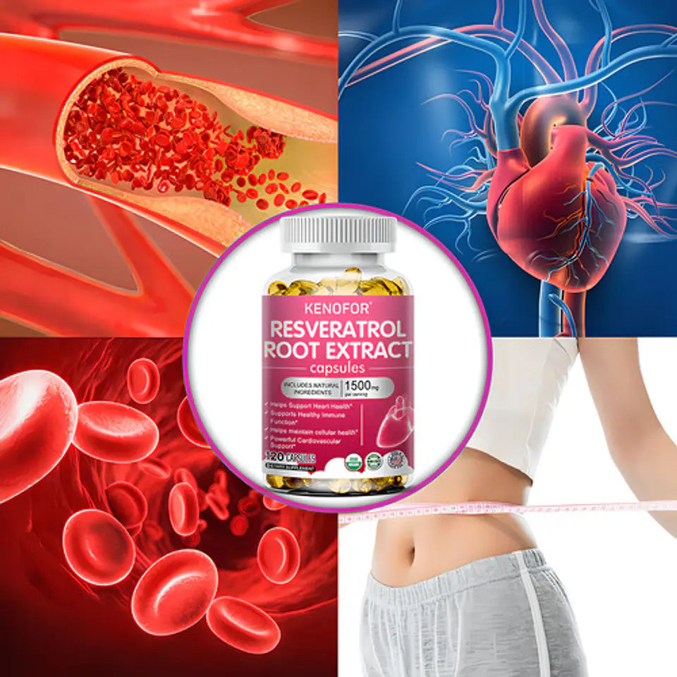 Kenofor Resveratrol 1500Mg Antioxidante Cápsulas Veganas Sin Sabor 120 Cap 7