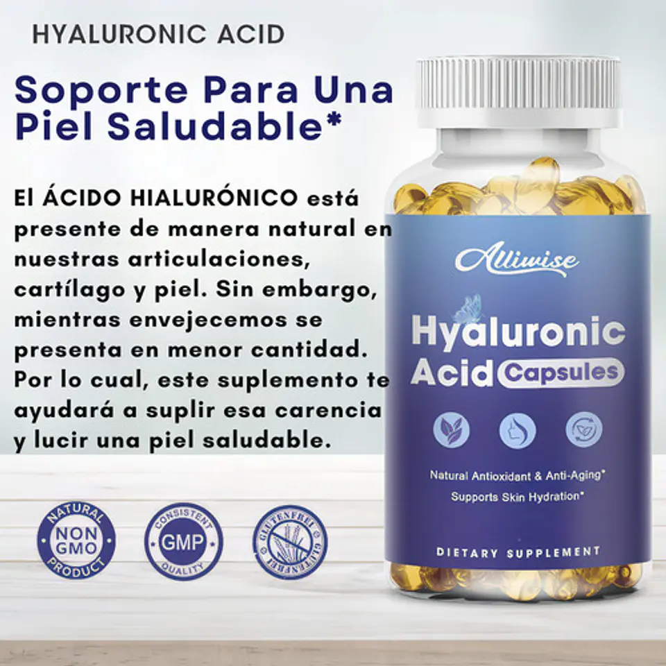 Ácido Hialurónico 200 Mg 120 Cápsulas 5