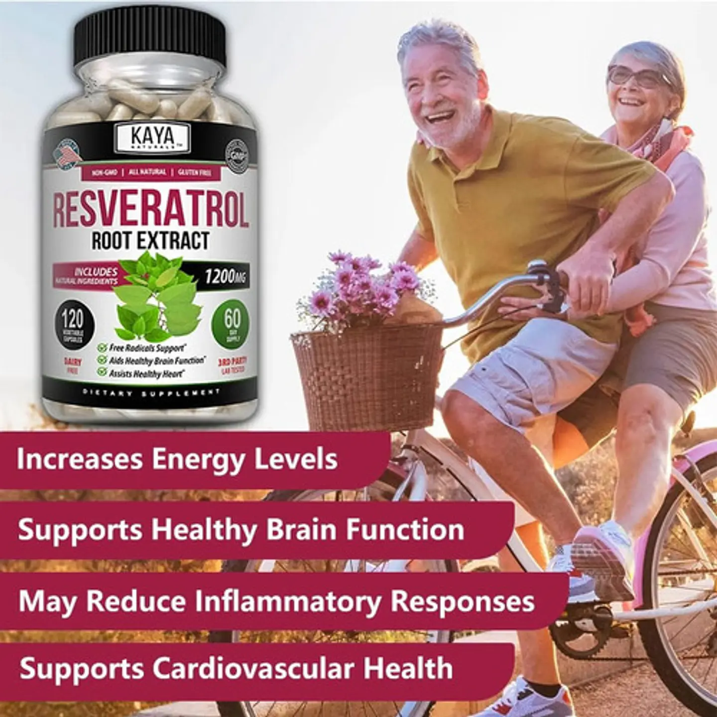Pack Resveratrol 1200Mg & Coenzima Q10 400Mg 240 Cáp 6