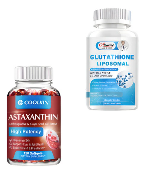 Pack Astaxantina 24Mg & Glutatión Liposomal 1000Mg 240 Cáp