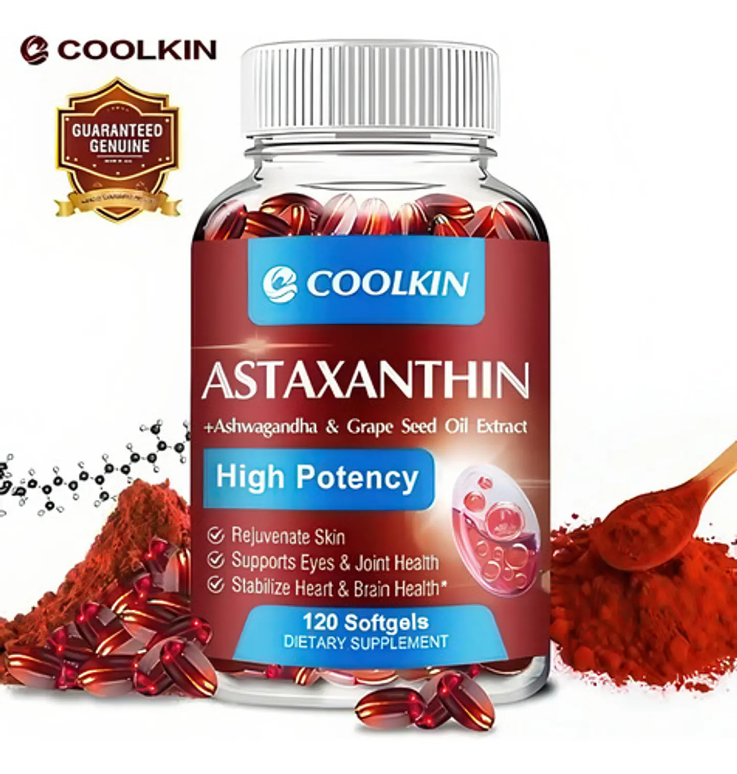 Pack Astaxantina 24Mg & Glutatión Liposomal 1000Mg 240 Cáp 4