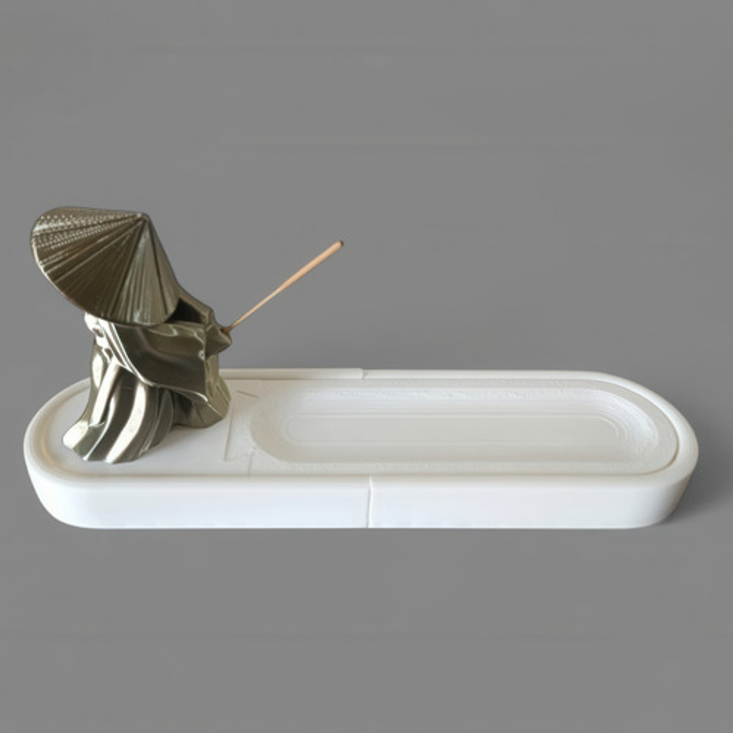 Porta Incienso Diseño Samurai Con Contenedor De Varitas 5