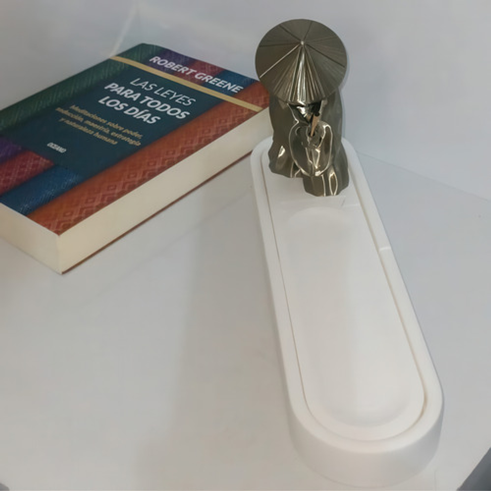 Porta Incienso Diseño Samurai Con Contenedor De Varitas 7