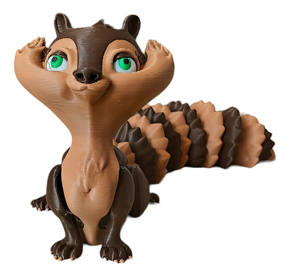 Juguete Divertido De Ardilla Articulada 1