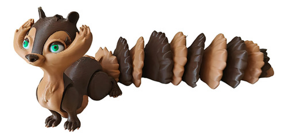 Juguete Divertido De Ardilla Articulada 4