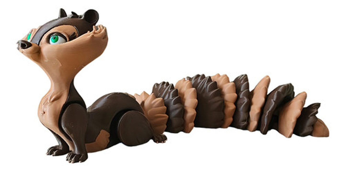 Juguete Divertido De Ardilla Articulada 7