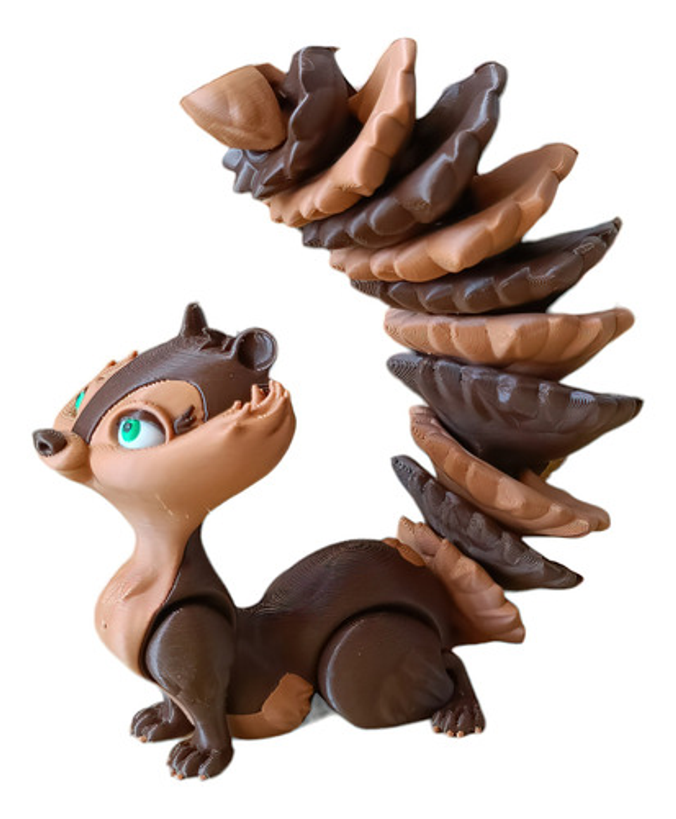 Juguete Divertido De Ardilla Articulada 9