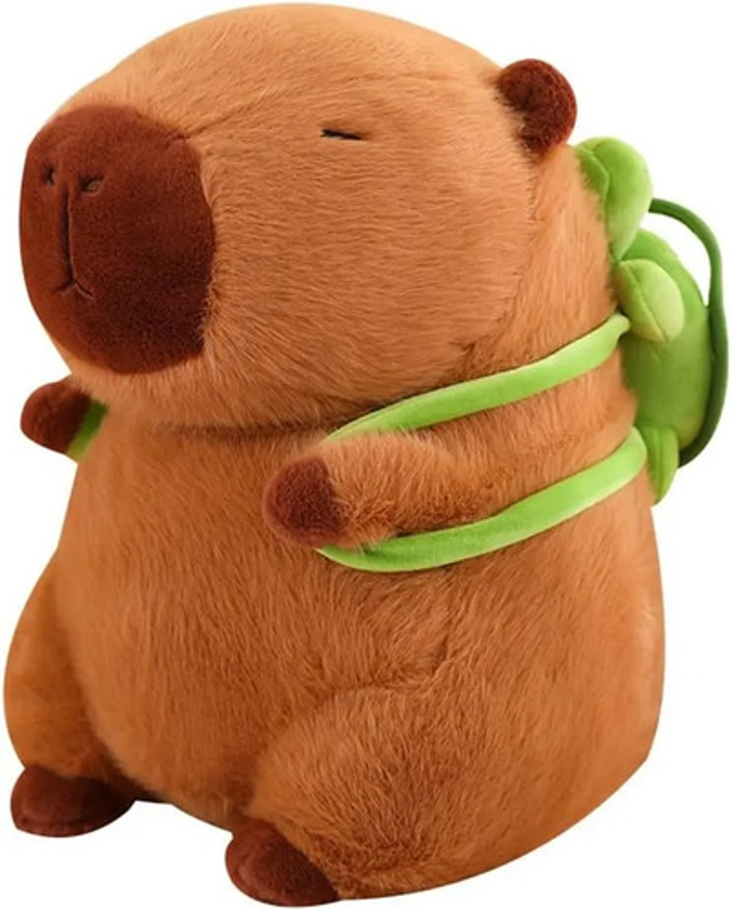 Juguetes De Peluche De Capibara Y Mochilas Pequeñas Con Forma De Tortuga Marrón Claro 2