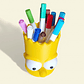 Organizador De Lápices, Plumones Diseño De Bart Simpson - Miniatura 3