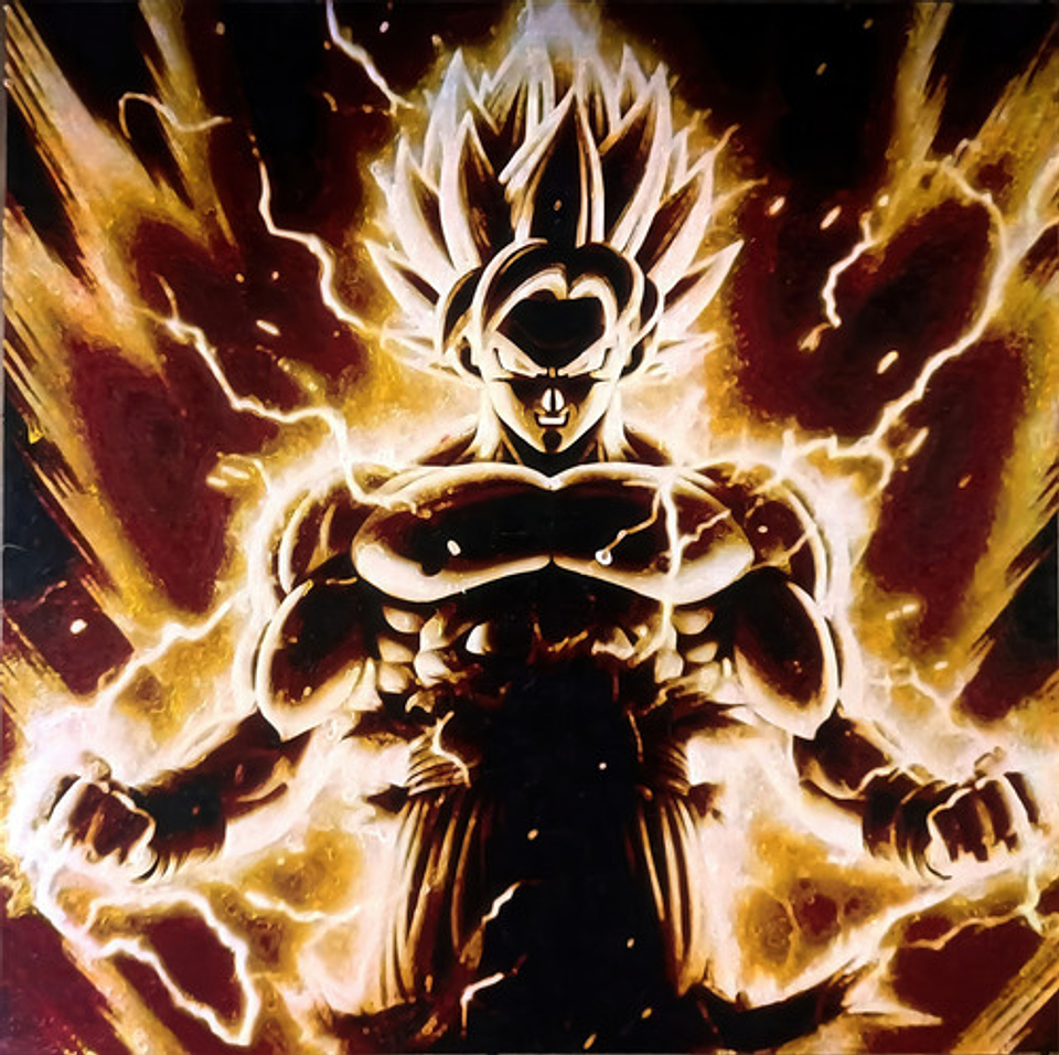 Decoración Retrato Dragón Ball Z Hueforge 3d 1