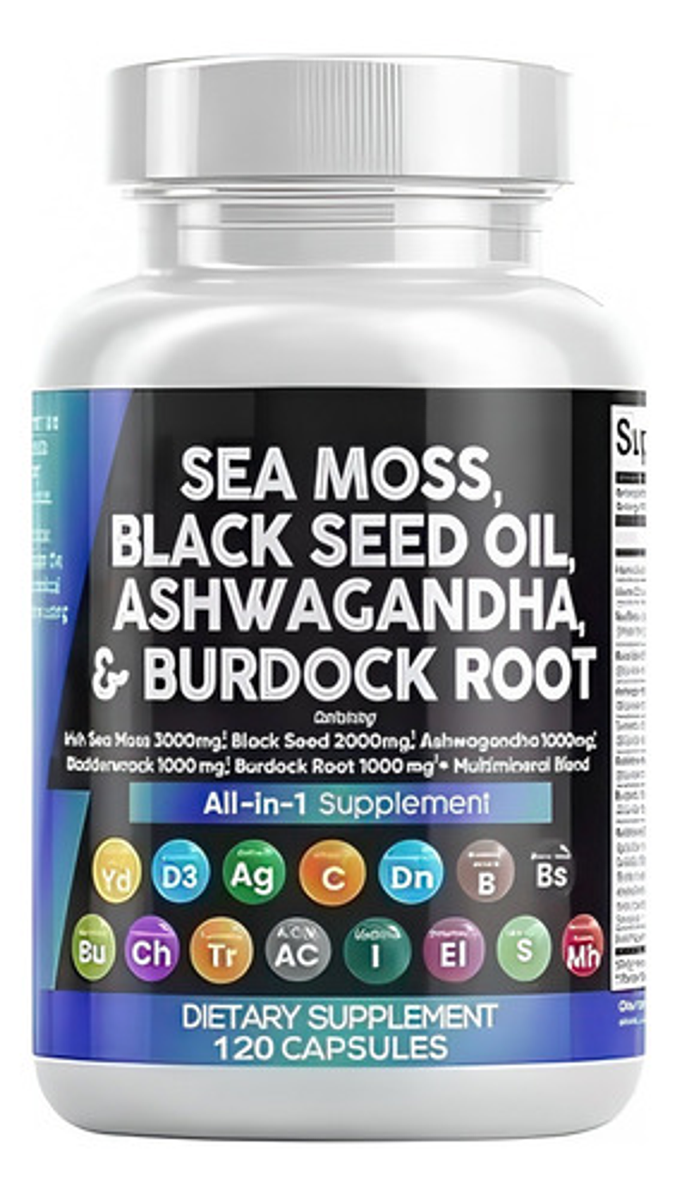 Pack Mix Melena De León Sea Moss Ashwagandha 120 Cápsulas 2