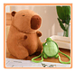 Juguetes De Peluche De Capibara Y Mochilas Pequeñas Con Forma De Tortuga Marrón Claro - Miniatura 3