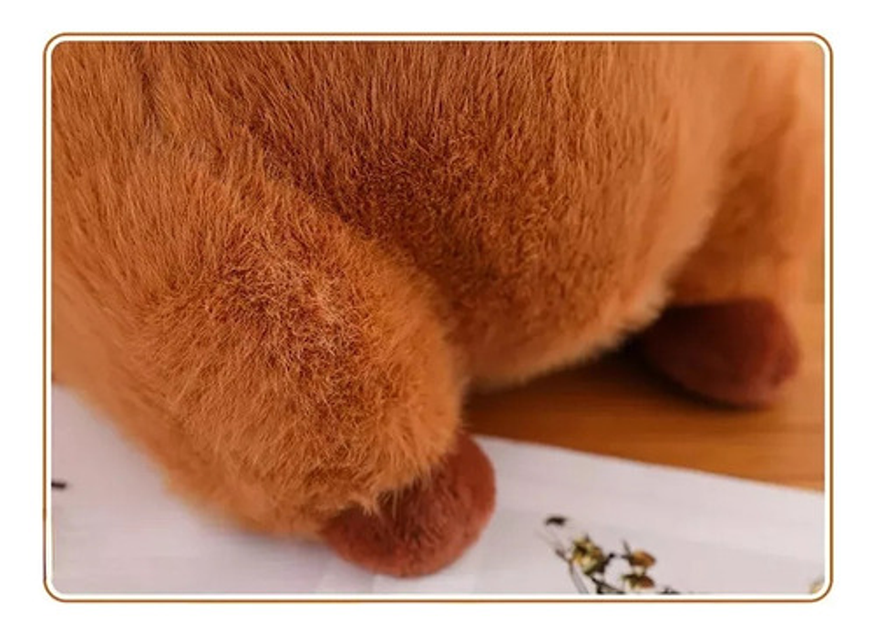 Juguetes De Peluche De Capibara Y Mochilas Pequeñas Con Forma De Tortuga Marrón Claro 5