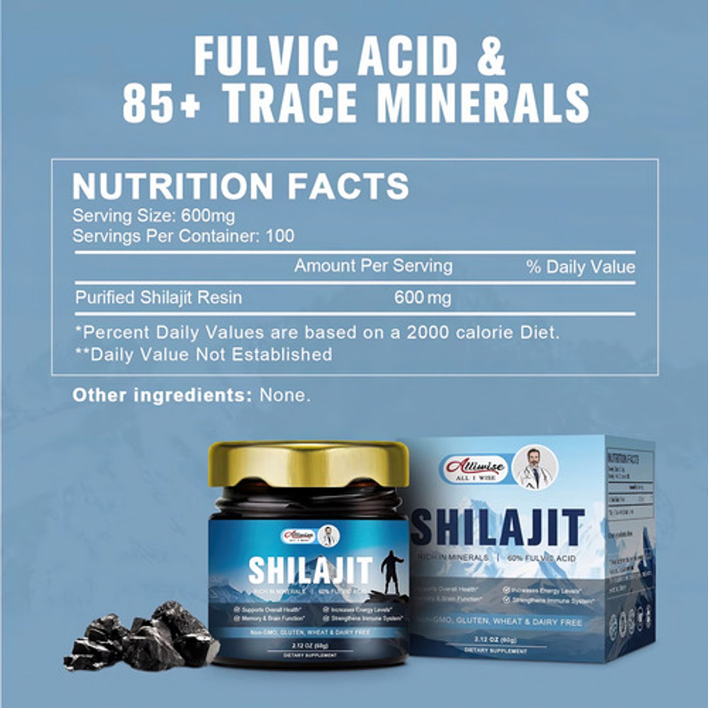 Shilajit Extracto Puro De Resina Shilajit Del Himalaya 600mg 2