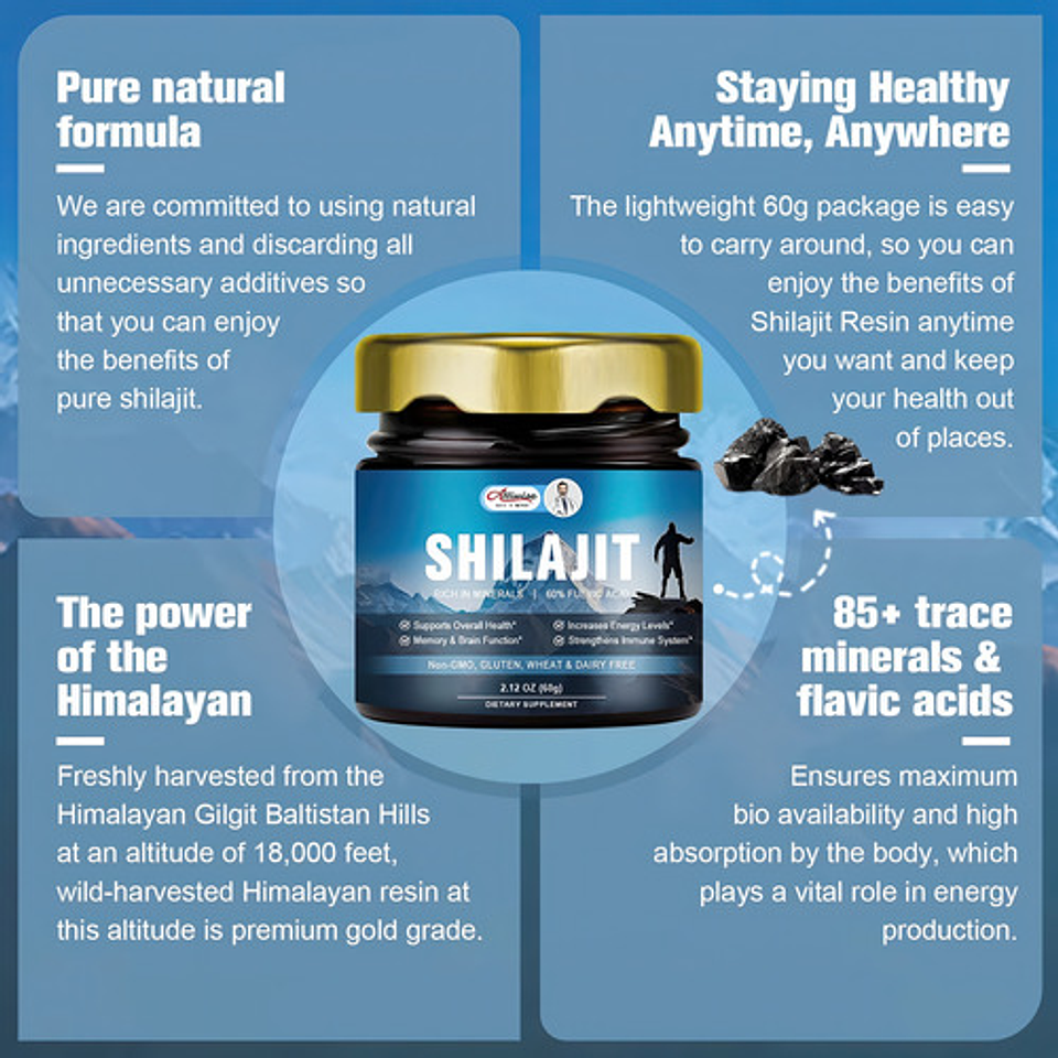 Shilajit Extracto Puro De Resina Shilajit Del Himalaya 600mg 4