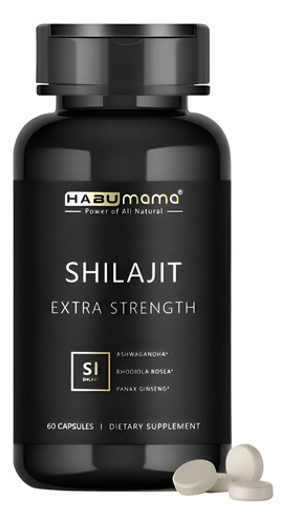 Suplemento Shilajit Complex Ashwagandha Rhodiola & Cúrcuma 1