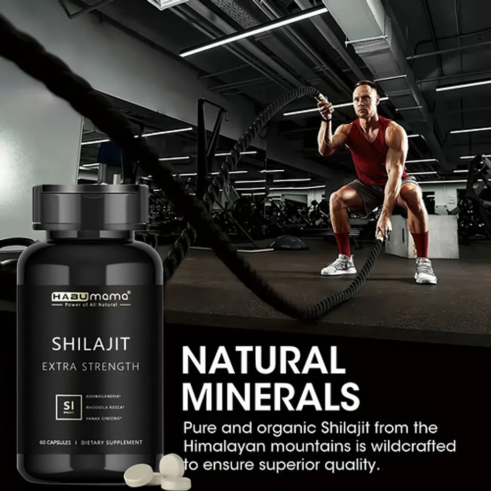 Suplemento Shilajit Complex Ashwagandha Rhodiola & Cúrcuma 6