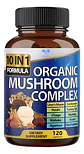 Organic Mushroom Complex Hongo 10 En 1 Melena De León 120 Cp - Miniatura 1