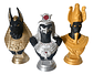 Decoración Dioses Egipcios Anubis Ra Y Osiris (pack X3 Unds) - Miniatura 1