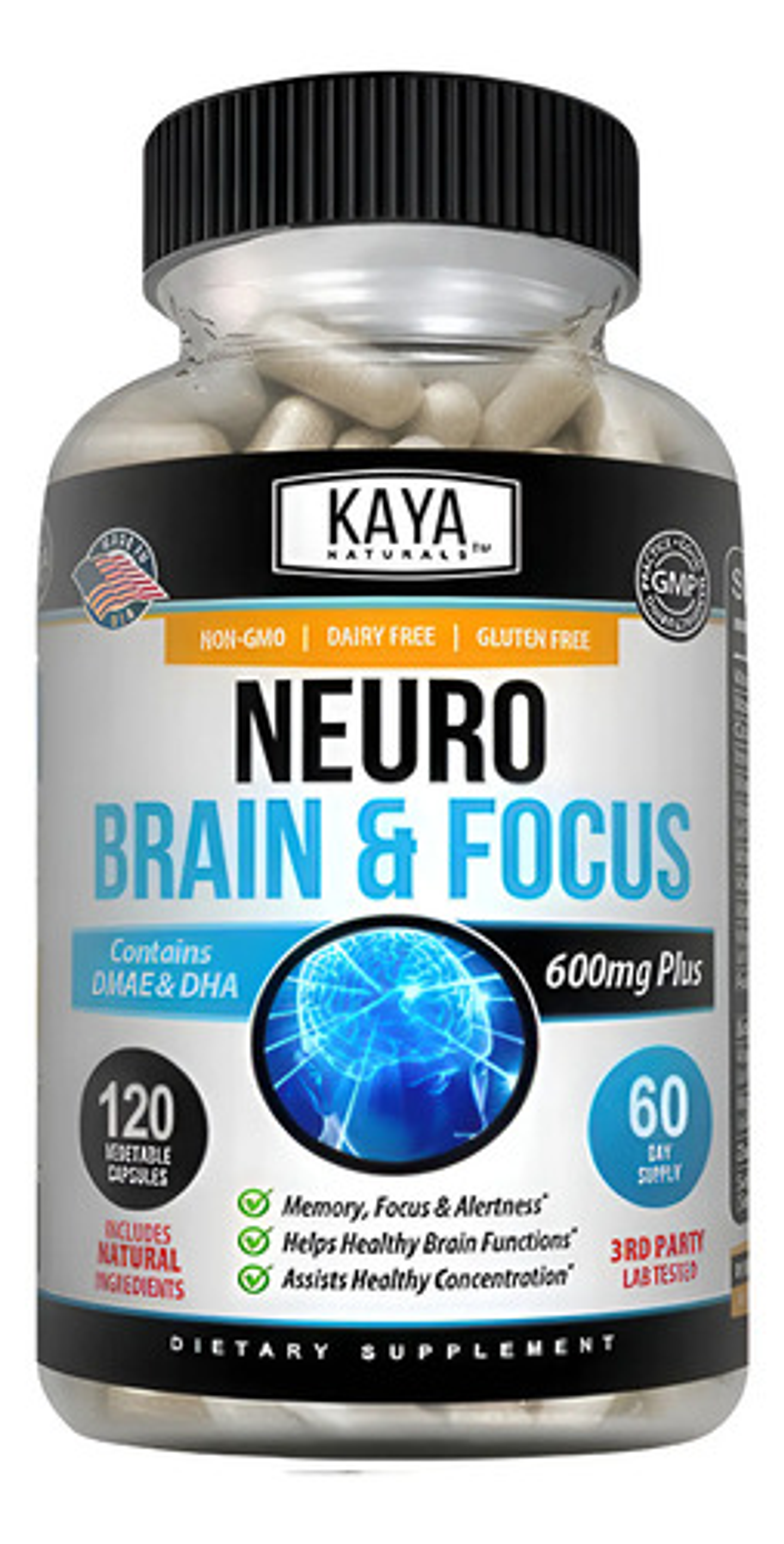 Nootrópico Potenciador Cognitivo Memoria Antiestrés 120 Cáps 1