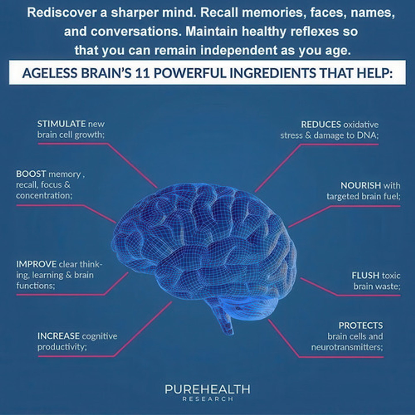 Nootrópico Potenciador Cognitivo Memoria Antiestrés 120 Cáps 10