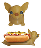 Porta Completos Perro Salchicha Hot Dog (1 Unidad) Variedad - Miniatura 1