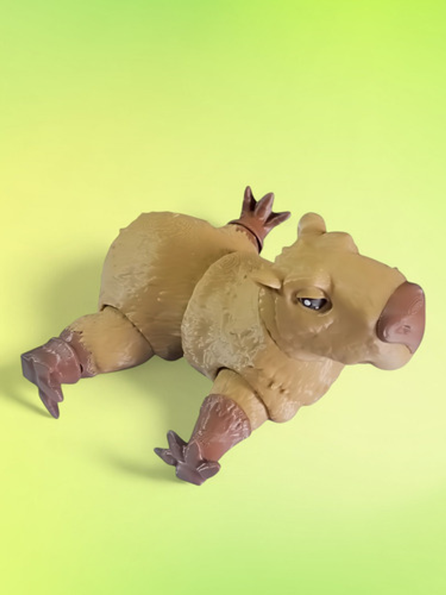 Figura De Capibara Articulada Impresa En 3d 7