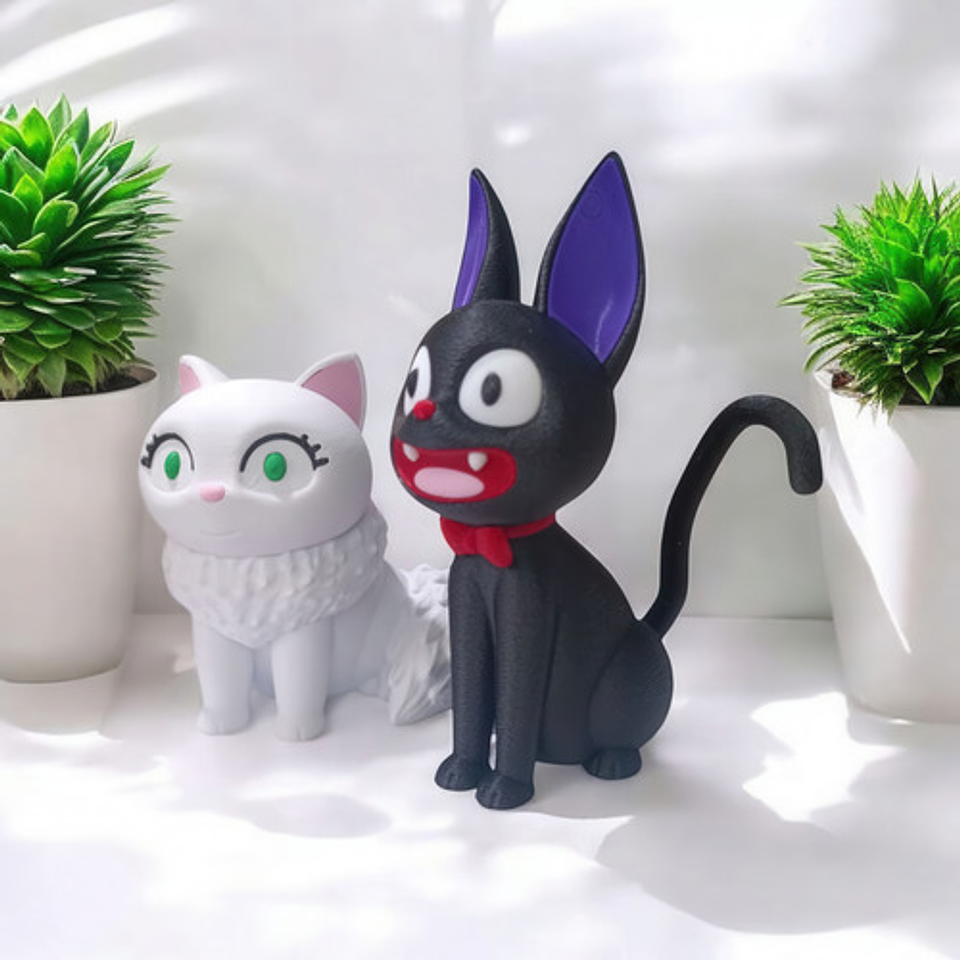 Set Figura De Gato Jiji Y Gata Lily De Kiki Studios Ghilbi 2