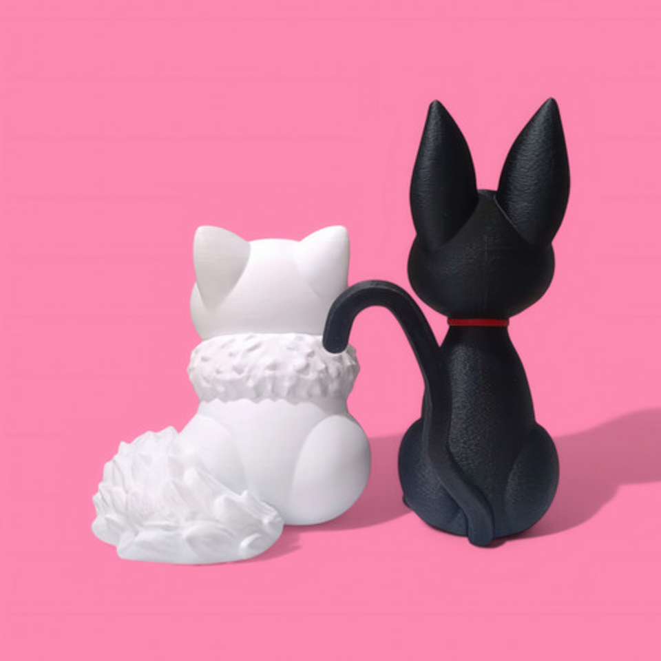 Set Figura De Gato Jiji Y Gata Lily De Kiki Studios Ghilbi 8