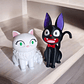 Set Figura De Gato Jiji Y Gata Lily De Kiki Studios Ghilbi - Miniatura 10