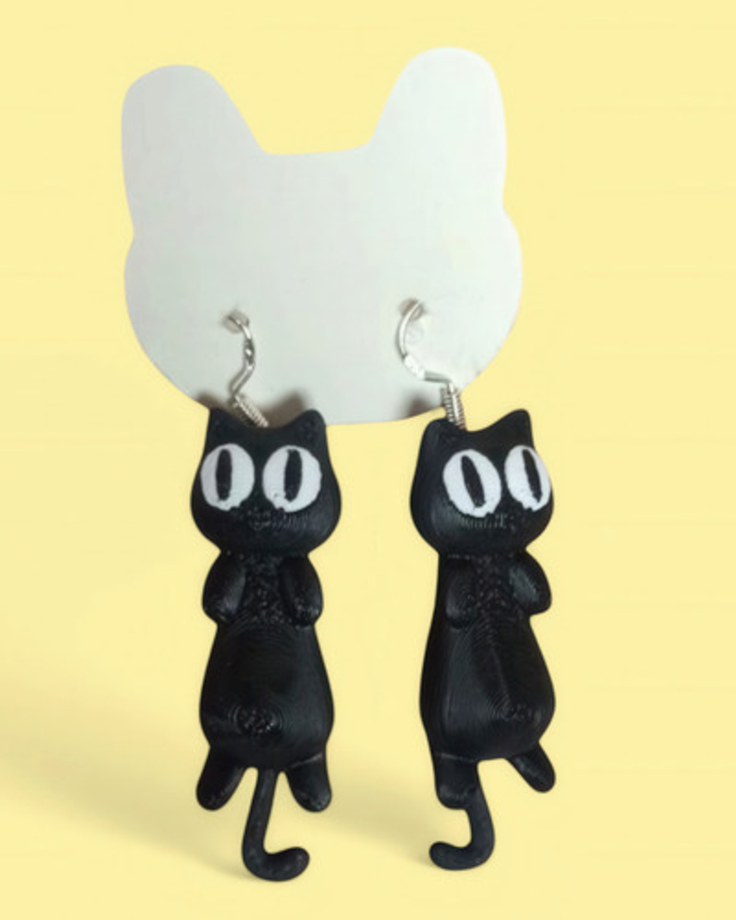 Aros Aretes Pendientes De Gato Gatito Colgantes Petlovers 2