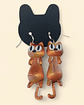 Aros Aretes Pendientes De Gato Gatito Colgantes Petlovers - Miniatura 6