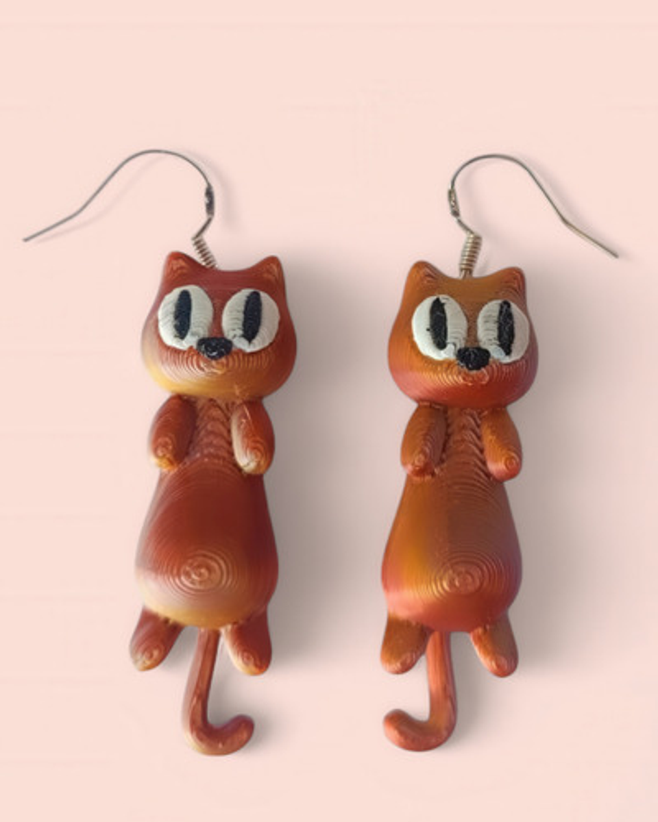 Aros Aretes Pendientes De Gato Gatito Colgantes Petlovers 8