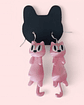 Aros Aretes Pendientes De Gato Gatito Colgantes Petlovers - Miniatura 10