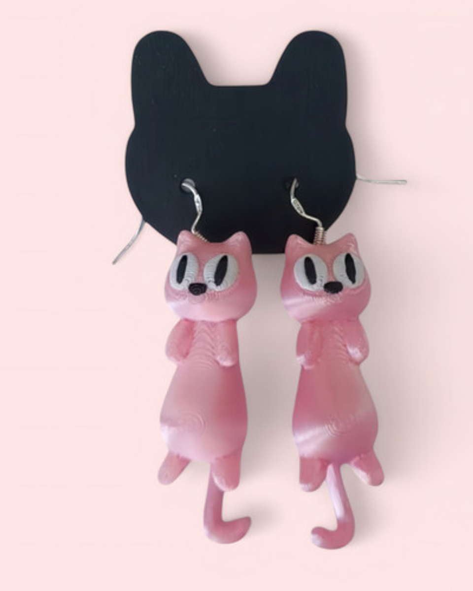 Aros Aretes Pendientes De Gato Gatito Colgantes Petlovers 10