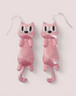 Aros Aretes Pendientes De Gato Gatito Colgantes Petlovers - Miniatura 12