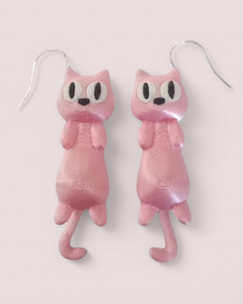 Aros Aretes Pendientes De Gato Gatito Colgantes Petlovers 12